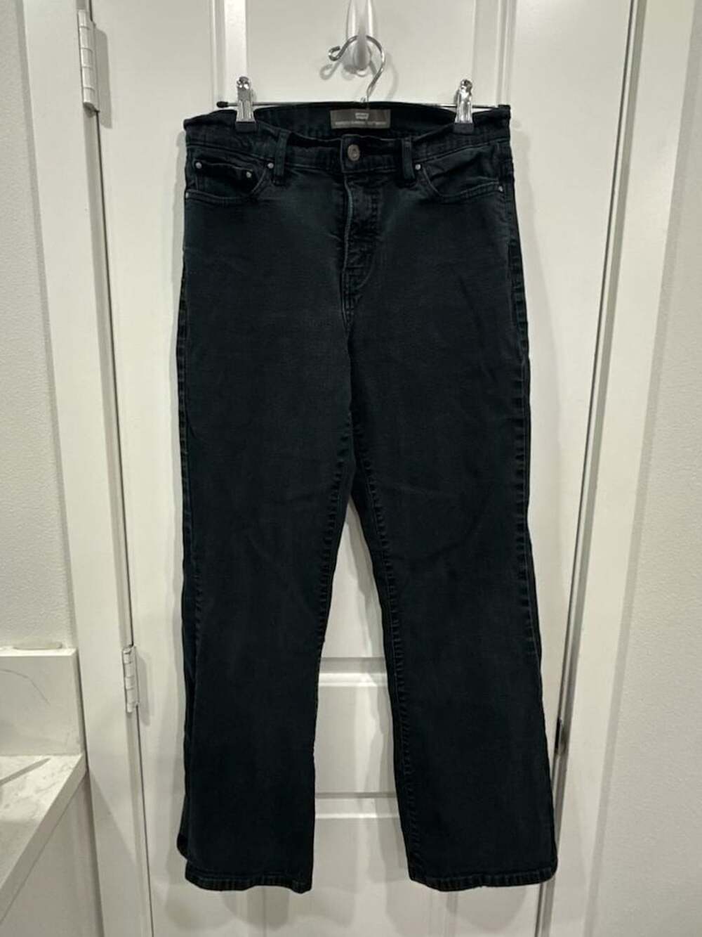 Levi Strauss & Co. Black Denim Jeans with Rhinestone Embellished Pocket Detail